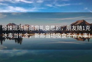 惊悚现场新婚典礼变悲剧，朋友随1克冰毒当礼金，新郎当场吸食不省人事！