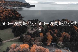 500一晚同城品茶:500一晚同城品茶微信