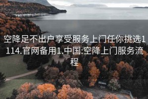 空降足不出户享受服务上门任你挑选1114.官网备用1.中国:空降上门服务流程