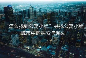 “怎么找到公寓小姐”寻找公寓小姐，城市中的探索与邂逅