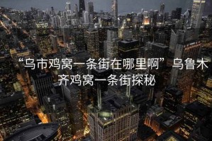 “乌市鸡窝一条街在哪里啊”乌鲁木齐鸡窝一条街探秘