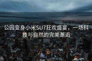 公园变身小米SU7狂欢盛宴，一场科技与自然的完美邂逅