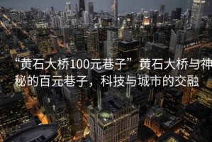 “黄石大桥100元巷子”黄石大桥与神秘的百元巷子，科技与城市的交融