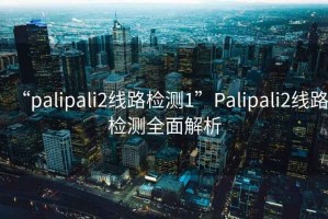 “palipali2线路检测1”Palipali2线路检测全面解析