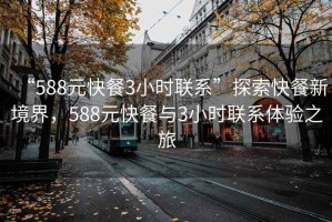 “588元快餐3小时联系”探索快餐新境界，588元快餐与3小时联系体验之旅