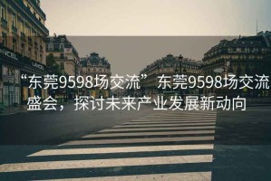 “东莞9598场交流”东莞9598场交流盛会，探讨未来产业发展新动向