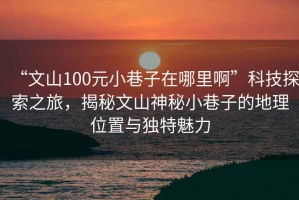 “文山100元小巷子在哪里啊”科技探索之旅，揭秘文山神秘小巷子的地理位置与独特魅力