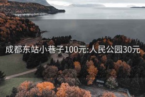 成都东站小巷子100元:人民公园30元