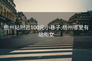 梧州站附近100元小巷子:梧州哪里有站衔女