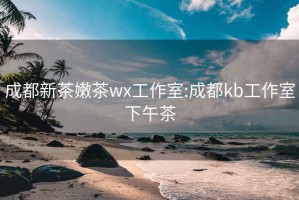 成都新茶嫩茶wx工作室:成都kb工作室下午茶