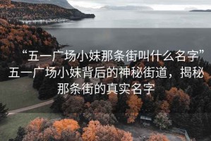 “五一广场小妹那条街叫什么名字”五一广场小妹背后的神秘街道，揭秘那条街的真实名字