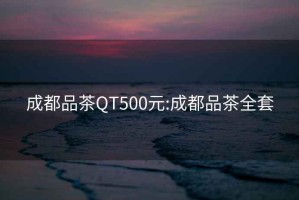 成都品茶QT500元:成都品茶全套