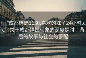 “成都嫖娼1130.喜欢的妹子24小时.cc”关于成都嫖娼现象的深度探讨，背后的故事与社会的警醒