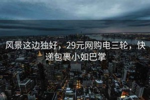 风景这边独好，29元网购电三轮，快递包裹小如巴掌