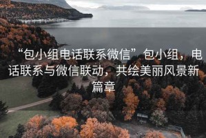 “包小组电话联系微信”包小组，电话联系与微信联动，共绘美丽风景新篇章