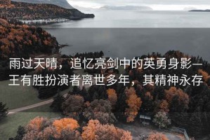 雨过天晴，追忆亮剑中的英勇身影—王有胜扮演者离世多年，其精神永存