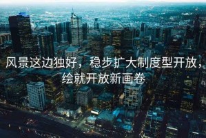 风景这边独好，稳步扩大制度型开放，绘就开放新画卷