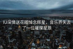 IU深情送花圈悼念辉星，音乐界失去了一位璀璨星辰