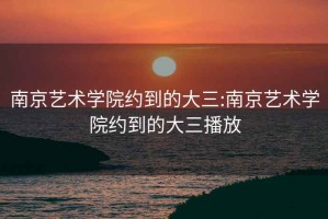 南京艺术学院约到的大三:南京艺术学院约到的大三播放