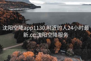 沈阳空降app1130.附近的人24小时最新.cc:沈阳空降服务