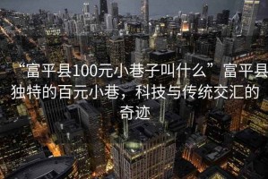 “富平县100元小巷子叫什么”富平县独特的百元小巷，科技与传统交汇的奇迹