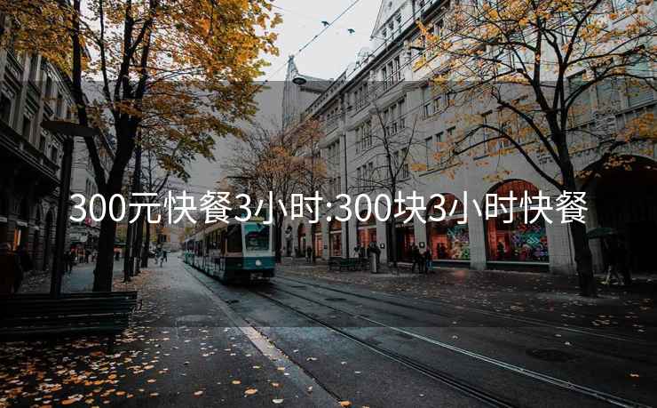 300元快餐3小时:300块3小时快餐