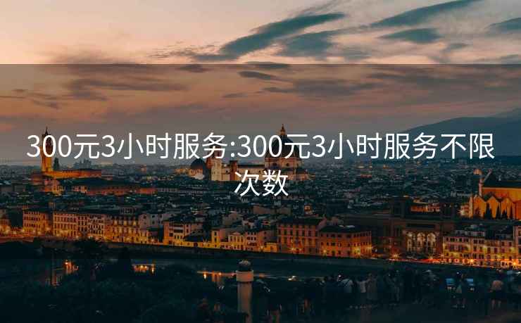 300元3小时服务:300元3小时服务不限次数