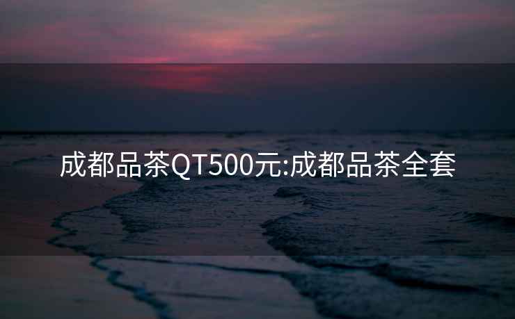 成都品茶QT500元:成都品茶全套