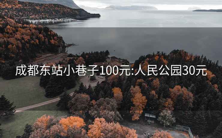 成都东站小巷子100元:人民公园30元