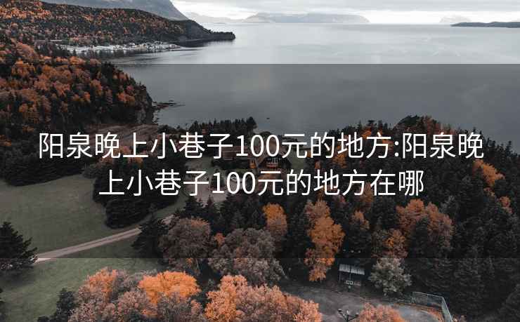 阳泉晚上小巷子100元的地方:阳泉晚上小巷子100元的地方在哪