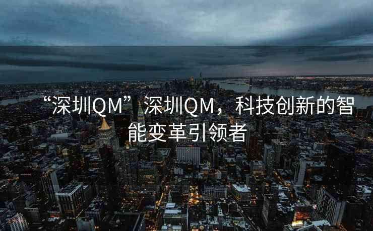 “深圳QM”深圳QM，科技创新的智能变革引领者