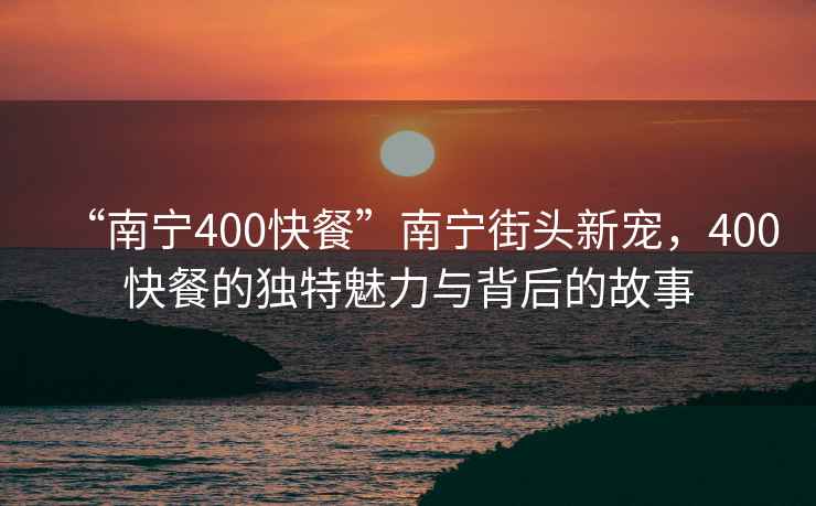 “南宁400快餐”南宁街头新宠，400快餐的独特魅力与背后的故事