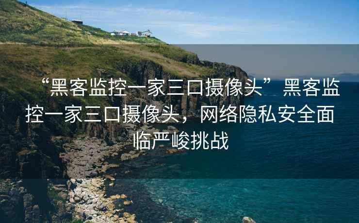 “黑客监控一家三口摄像头”黑客监控一家三口摄像头，网络隐私安全面临严峻挑战