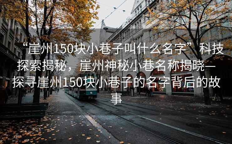 “崖州150块小巷子叫什么名字”科技探索揭秘，崖州神秘小巷名称揭晓—探寻崖州150块小巷子的名字背后的故事