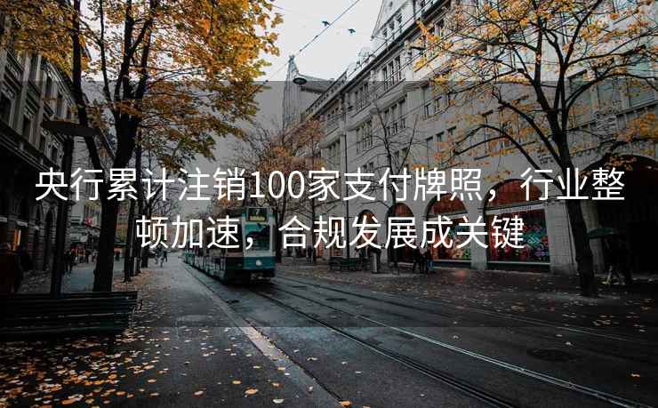 央行累计注销100家支付牌照，行业整顿加速，合规发展成关键