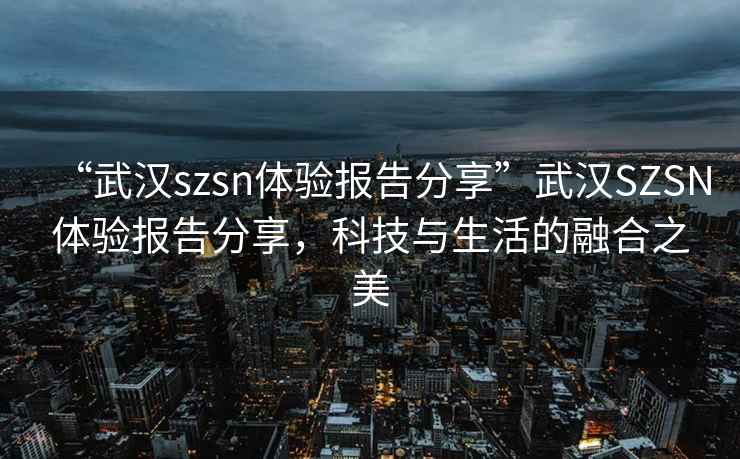 “武汉szsn体验报告分享”武汉SZSN体验报告分享，科技与生活的融合之美